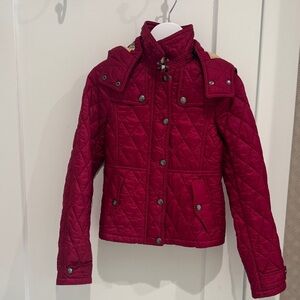 NWT 100% AUTH Burberry Big Kids Foxmoore Hooded Quilted Jacket Sz 10